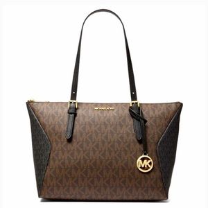 Michael Kors Coraline Large Two-Tone Logo Tote Bag- Brand New